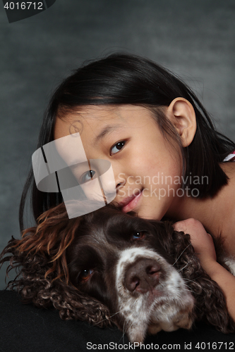 Image of Child and dog