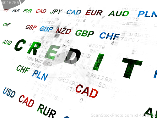 Image of Banking concept: Credit on Digital background