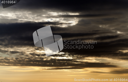 Image of the sky during sunset