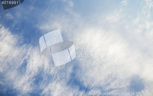 Image of photographed the sky with clouds