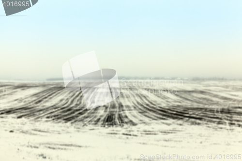 Image of agriculture field in winter