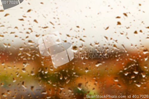 Image of drops on glass