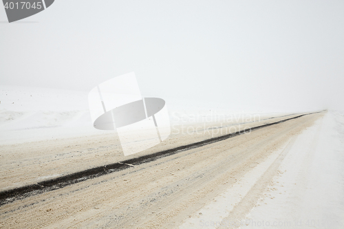 Image of road in winter