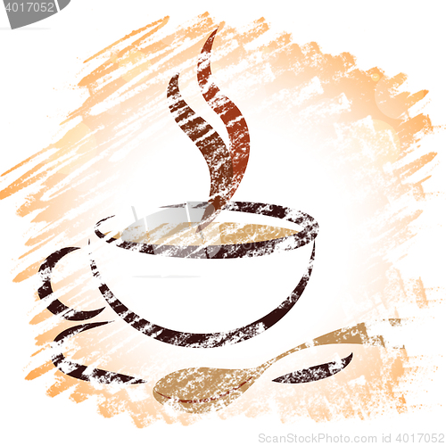 Image of Coffee Beverage Means Hot Drink And Caffeine