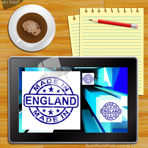 Image of Made In England Products English Manufacturing 3d Illustration