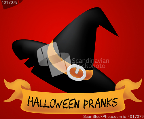 Image of Halloween Pranks Represents Trick Or Treat 3d Illustration