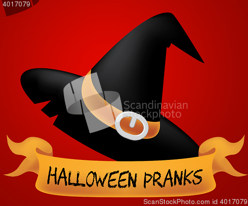 Image of Halloween Pranks Represents Trick Or Treat 3d Illustration