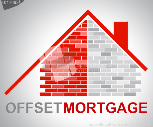 Image of Offset Mortgage Indicates Home Loan And Offsetting