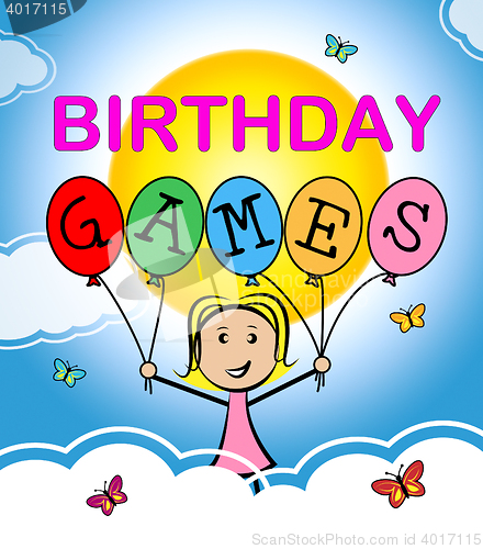 Image of Birthday Games Indicates Party Entertainment And Celebration