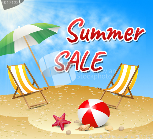 Image of Summer Sale Retail Offer Seaside Discount Promotion