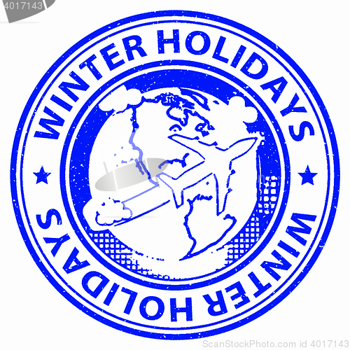 Image of Winter Holidays Indicates Vacation Vacational And Vacations