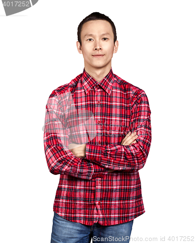 Image of Asian Man With Folded Hands