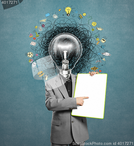 Image of lamp head man have got an idea