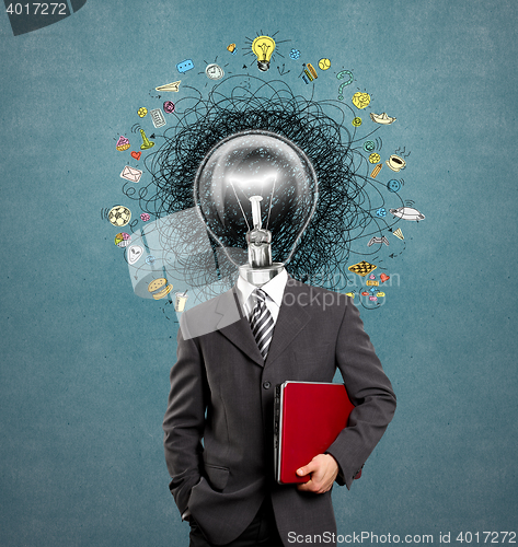 Image of lamp head man have got an idea