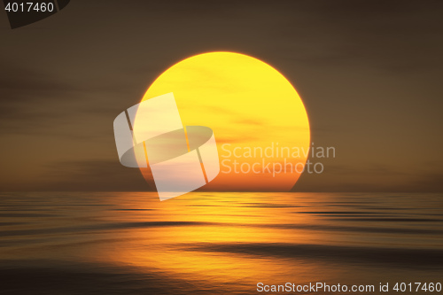 Image of a sunset over the sea