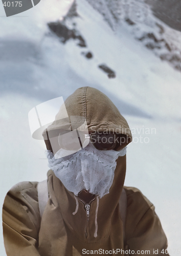 Image of mountain man in mask