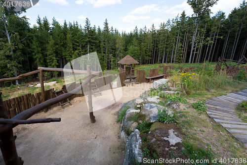 Image of rest area near Lookout tower U Jakuba, Czech Republic