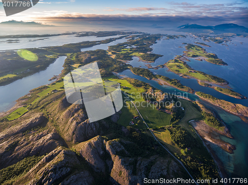 Image of Beautiful Nature Norway aerial photography.