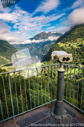 Image of Geiranger fjord, Norway.