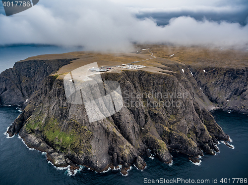 Image of North Cape (Nordkapp) aerial photography,