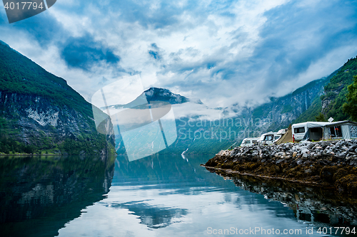 Image of Geiranger fjord, Norway.