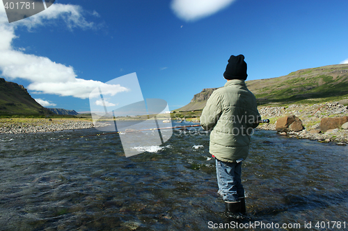 Image of angling boy