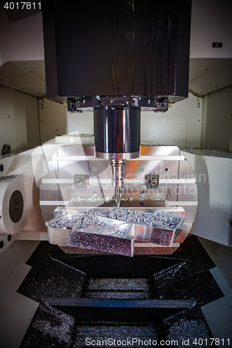 Image of Metalworking CNC milling machine.