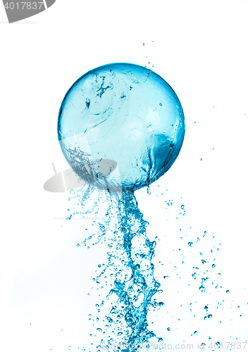 Image of Splash water ball isolated