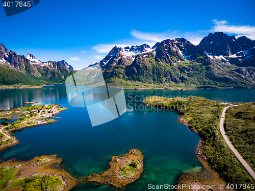 Image of Beautiful Nature Norway aerial photography.