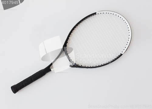 Image of close up of tennis racket