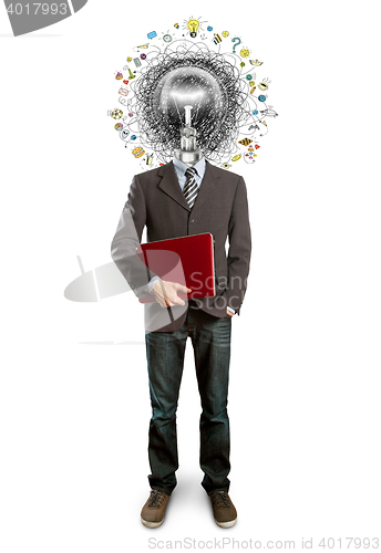 Image of lamp head man have got an idea