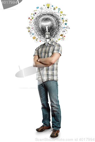 Image of lamp head man have got an idea