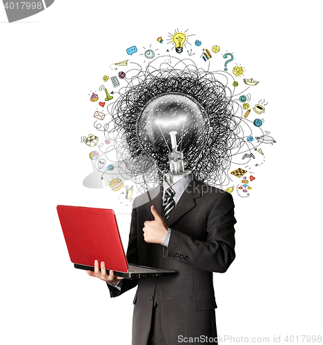 Image of lamp head man have got an idea