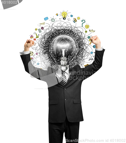 Image of lamp head man have got an idea
