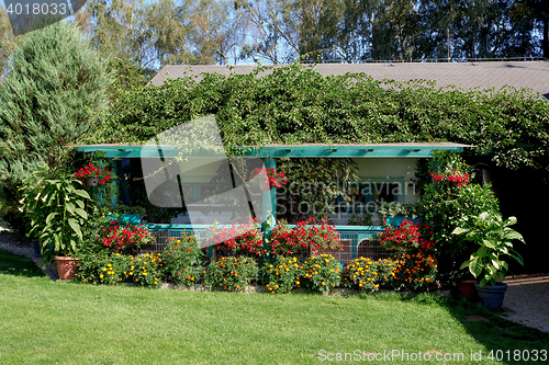 Image of Beautiful pergola in garden design