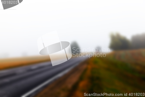 Image of road in the autumn season