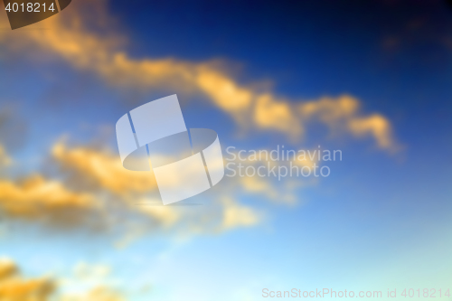 Image of the sky during sunset