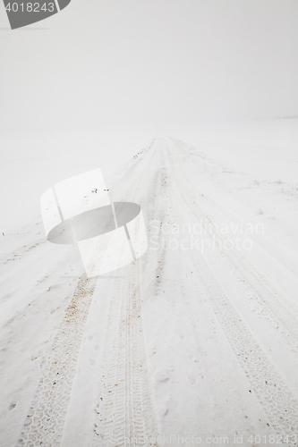 Image of road in winter