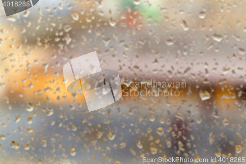 Image of drops on glass