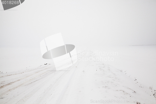 Image of road in winter