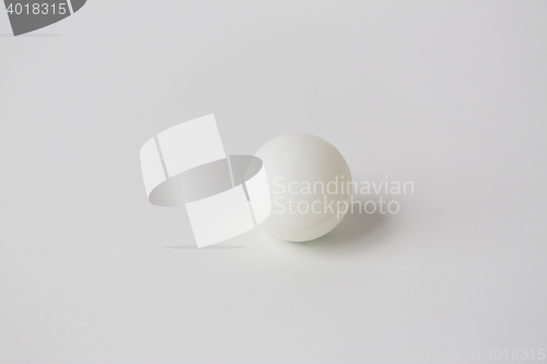Image of close up of ping-pong or table tennis white ball