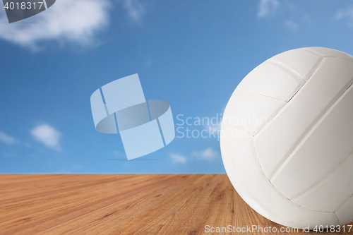 Image of close up of volleyball ball