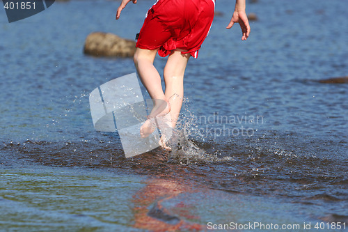 Image of running on water