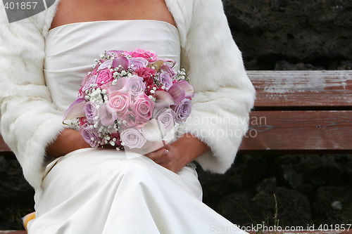 Image of sitting bride