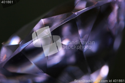 Image of imperfect purple diamond