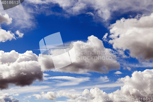 Image of clouds in the sky