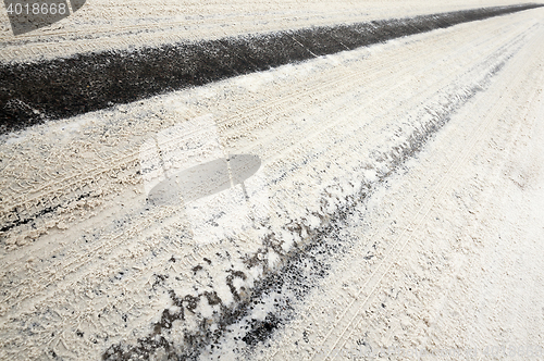 Image of road in winter