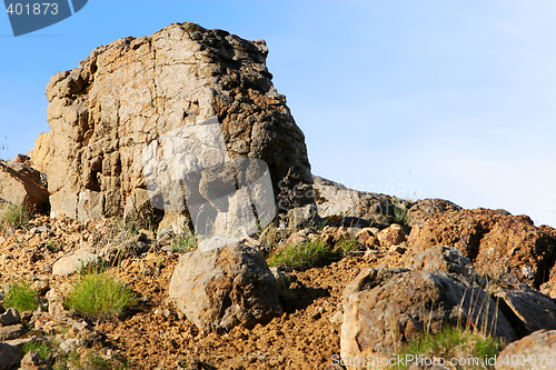 Image of rock on the hill