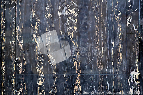 Image of Black Marble With Gold