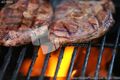 Image of flaming meat